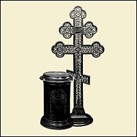 Крест надгробный №68 и тумба №70