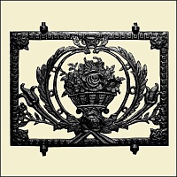№28 решетка  КОРЗИНКА С ЦВЕТАМИ