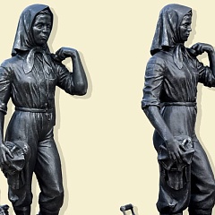 ​Памятник посвящен женщинам шахтеркам